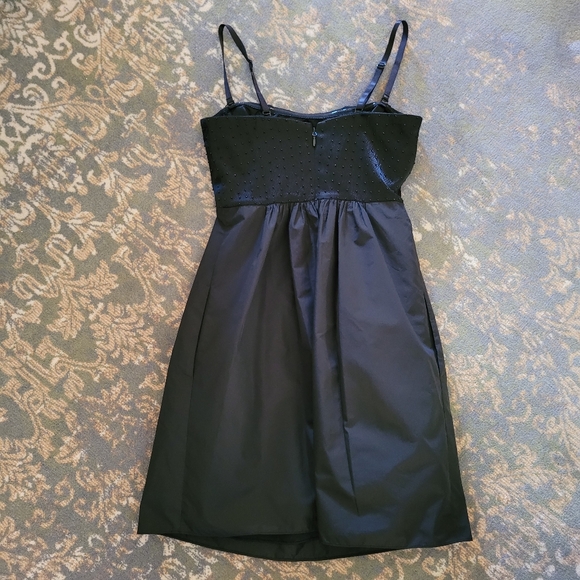 BCBG Max Azria beaded taffeta black party dress - Picture 8 of 15